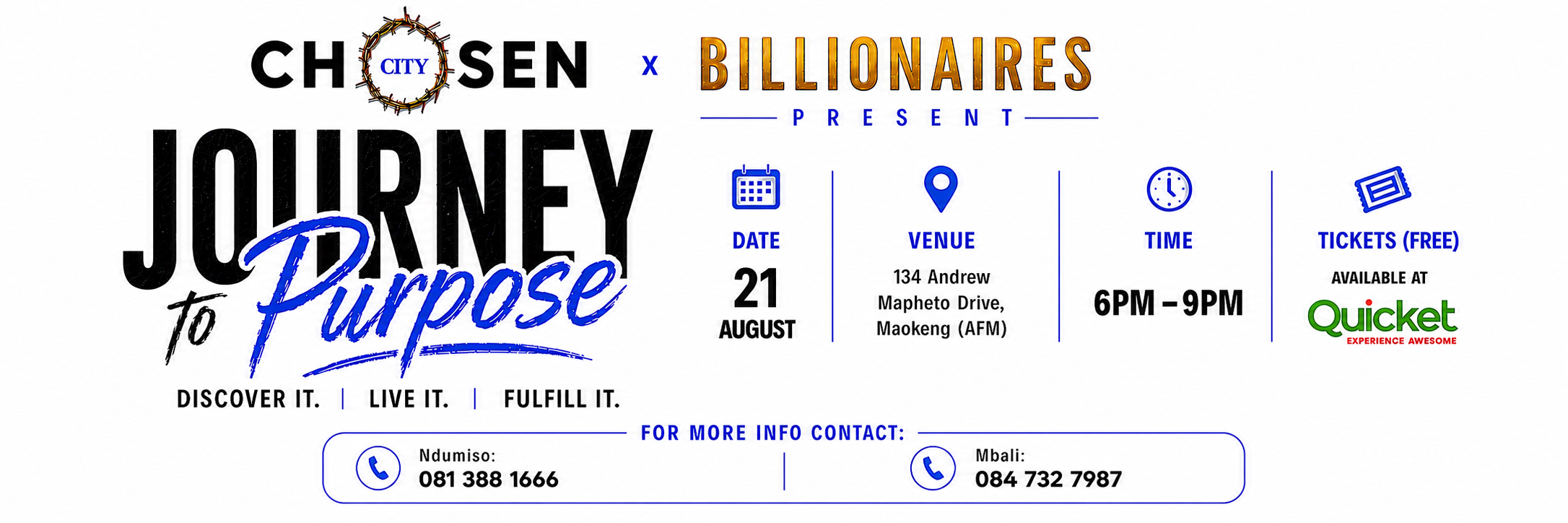 Chosen City x Billionaires: Journey to Purpose