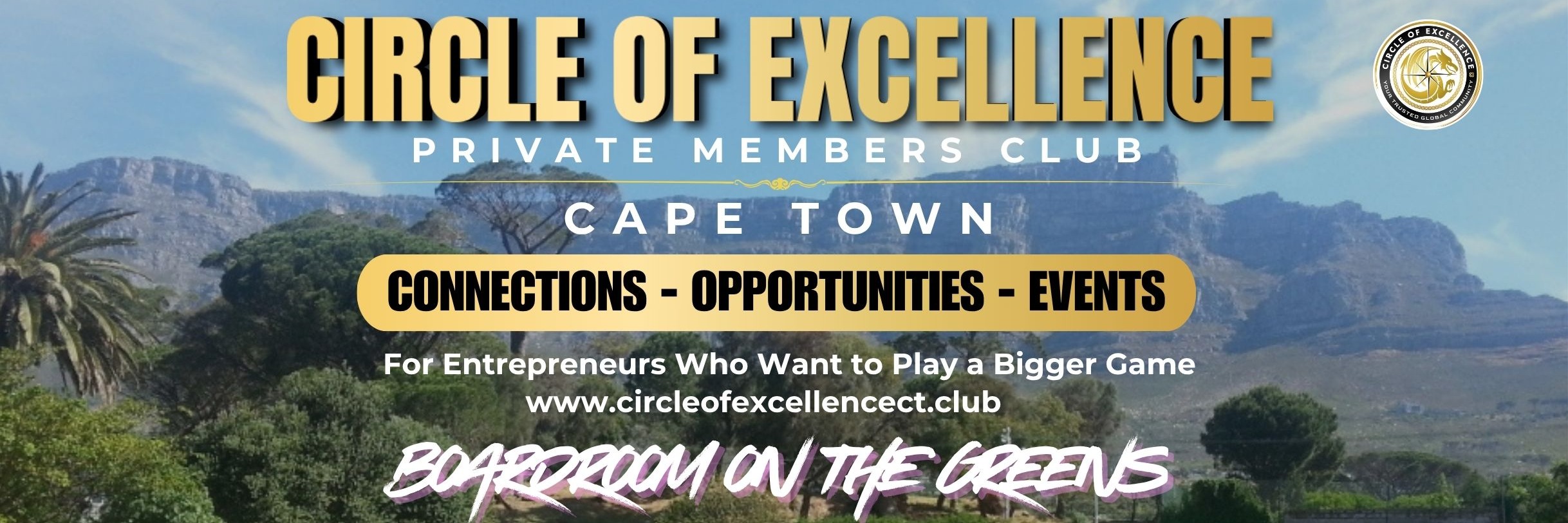 COE PMC Cape Town - Evening - Boardroom on the Greens