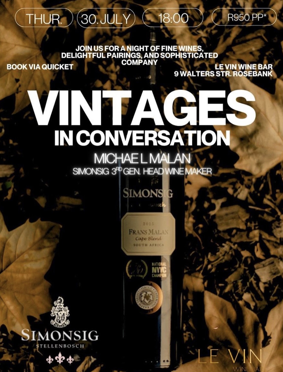 Vintages In Conversation : Simonsig