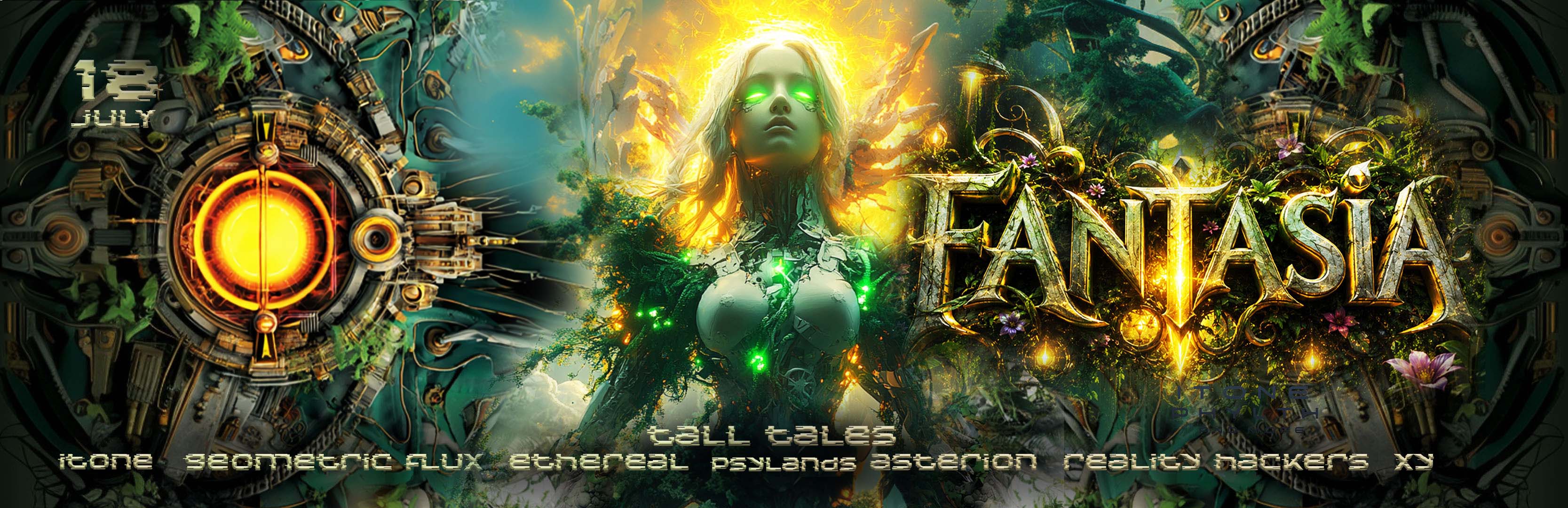 Fantasia Ft Tall Tales, Ethereal - 18 July - Warehouse Rave - Book Now