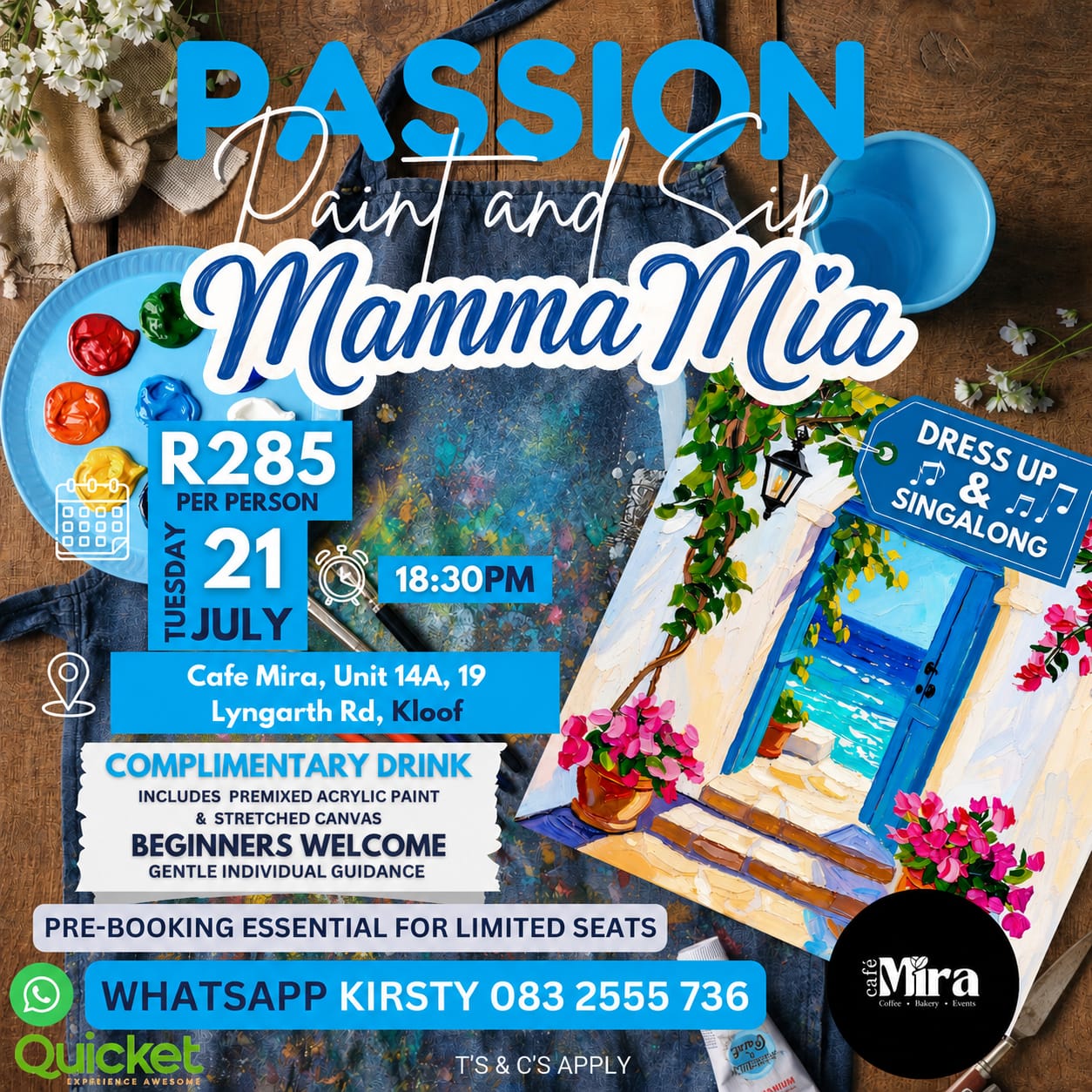 Passion Paint and Sip -  Mamma Mia Singalong