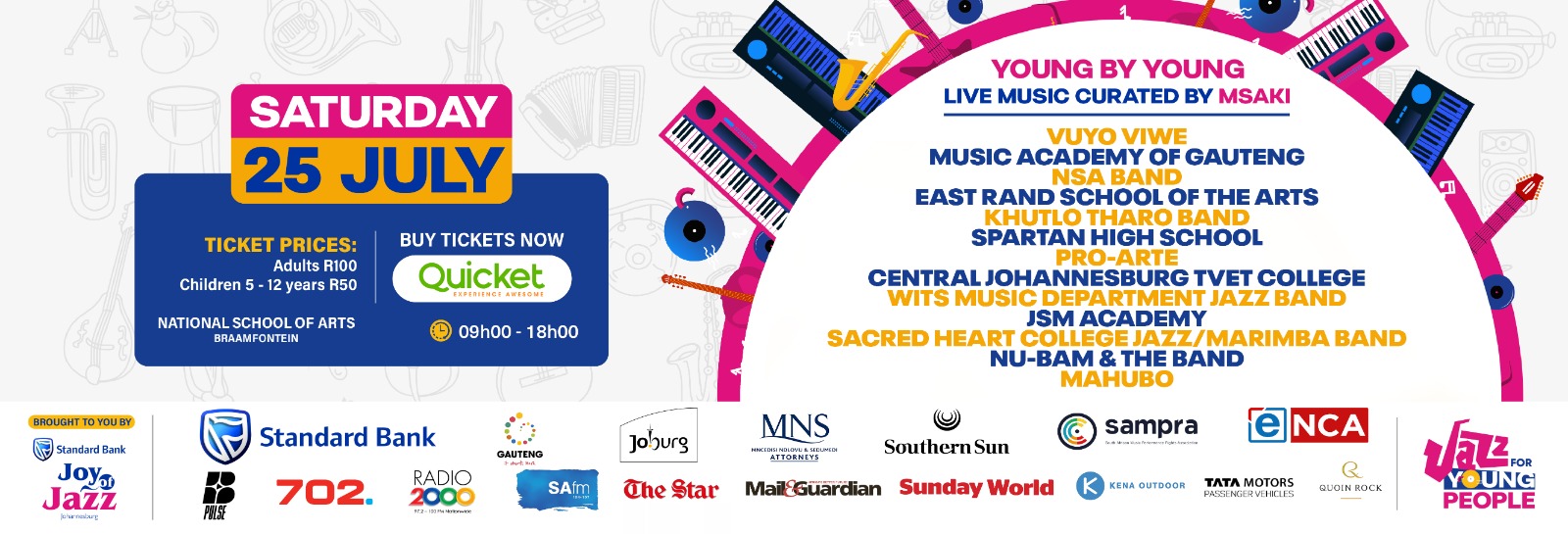 2026 Standard Bank Joy of Jazz – JAZZ FOR YOUNG PEOPLE (J4YP)