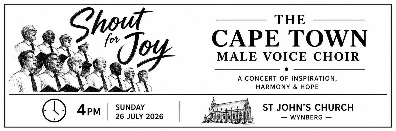 Shout for Joy with the Cape Town Male Voice Choir