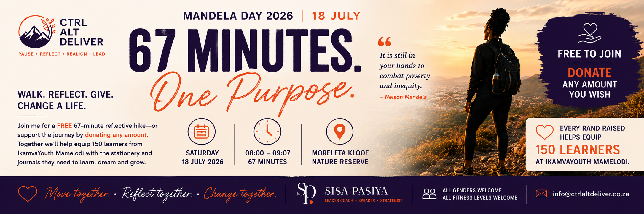 It's In Your Hands | Mandela Day Hike