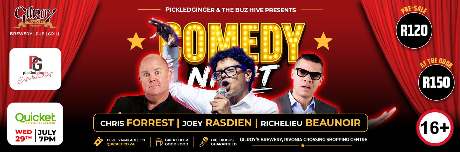 Comedy Night @ Gilroys Brewery