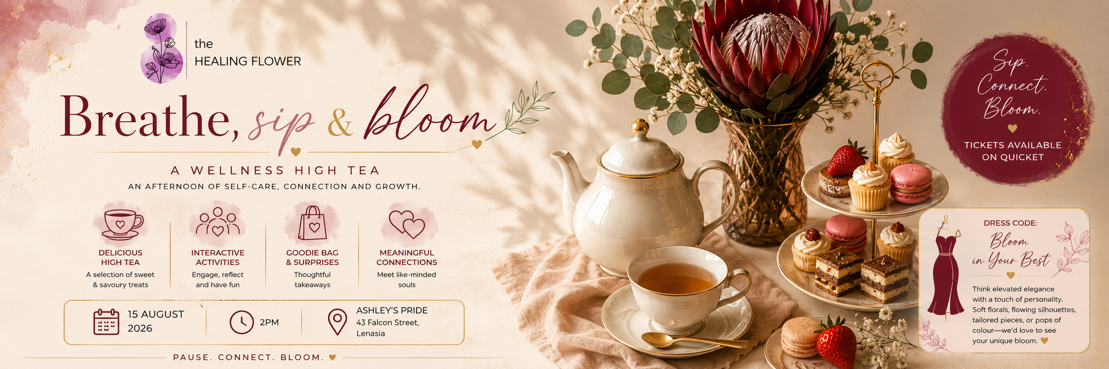 Breathe, sip & bloom