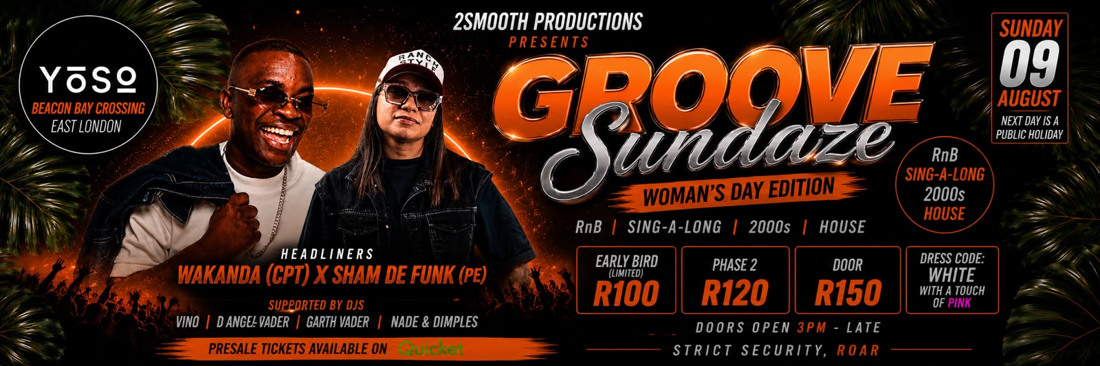 Groove Sundaze - Woman's Day Edition with Wakanda & Sham De Funk