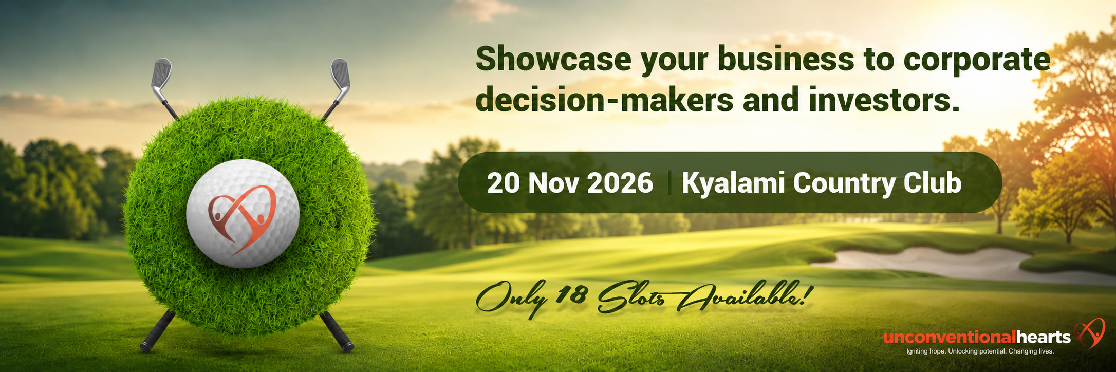 Unconventional Hearts Golf Day 2026 — SMME Hole Exhibition