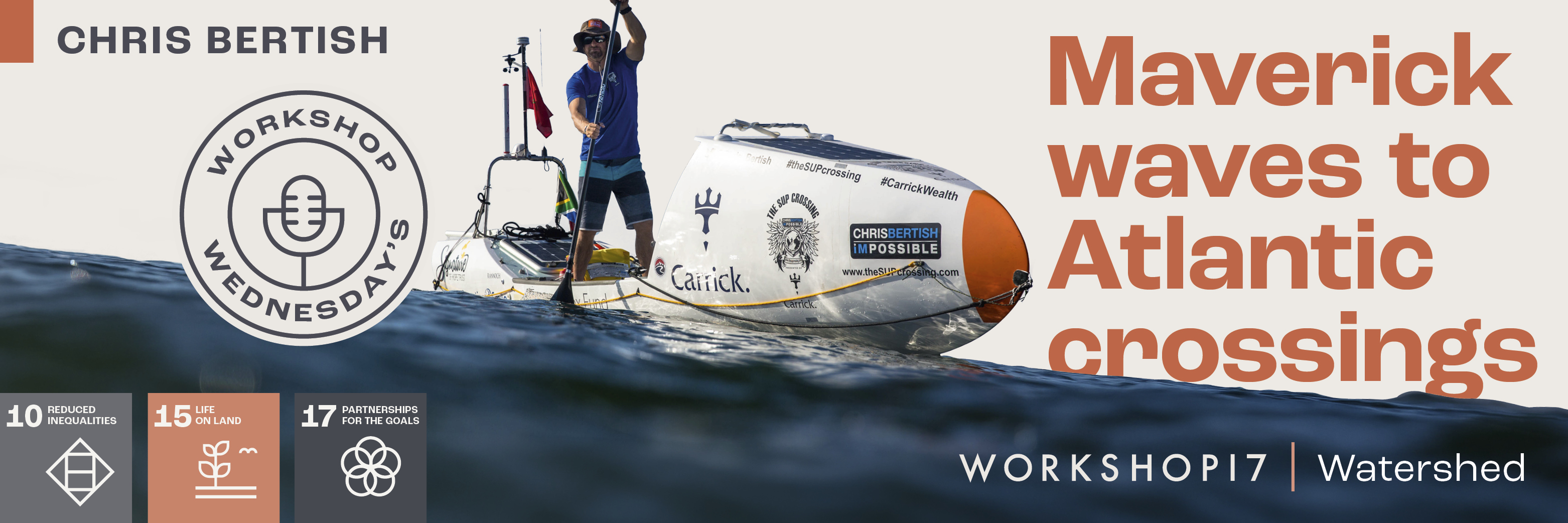 Workshop Wednesday - Maverick waves to Atlantic crossings with Chris Bertish