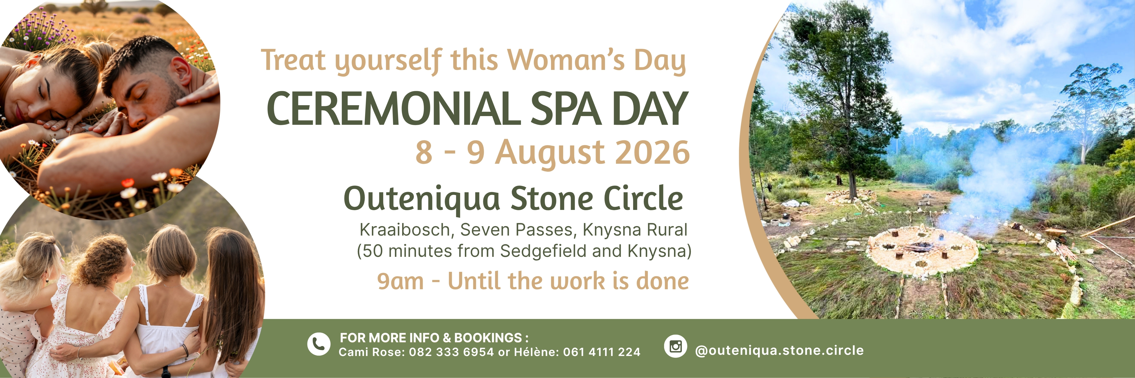 Ceremonial Woman's Spa Day at The Outeniqua Stone Circle - 9th August