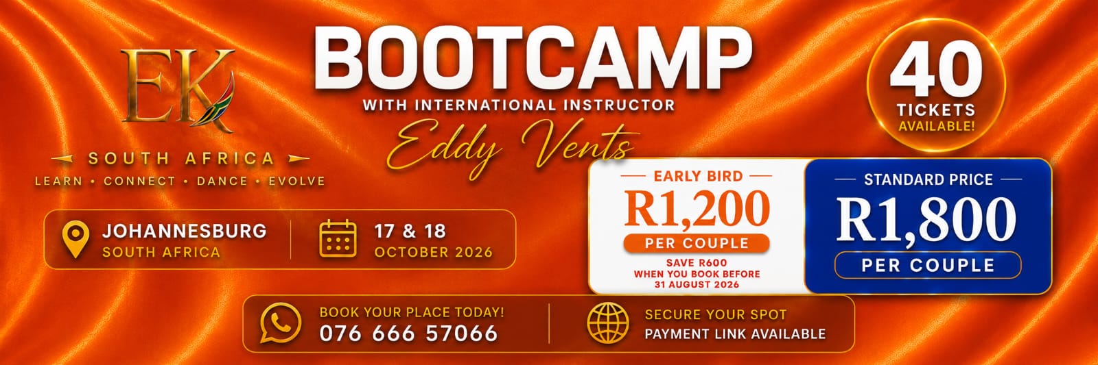 Kizomba Bootcamp - Eddy Vents