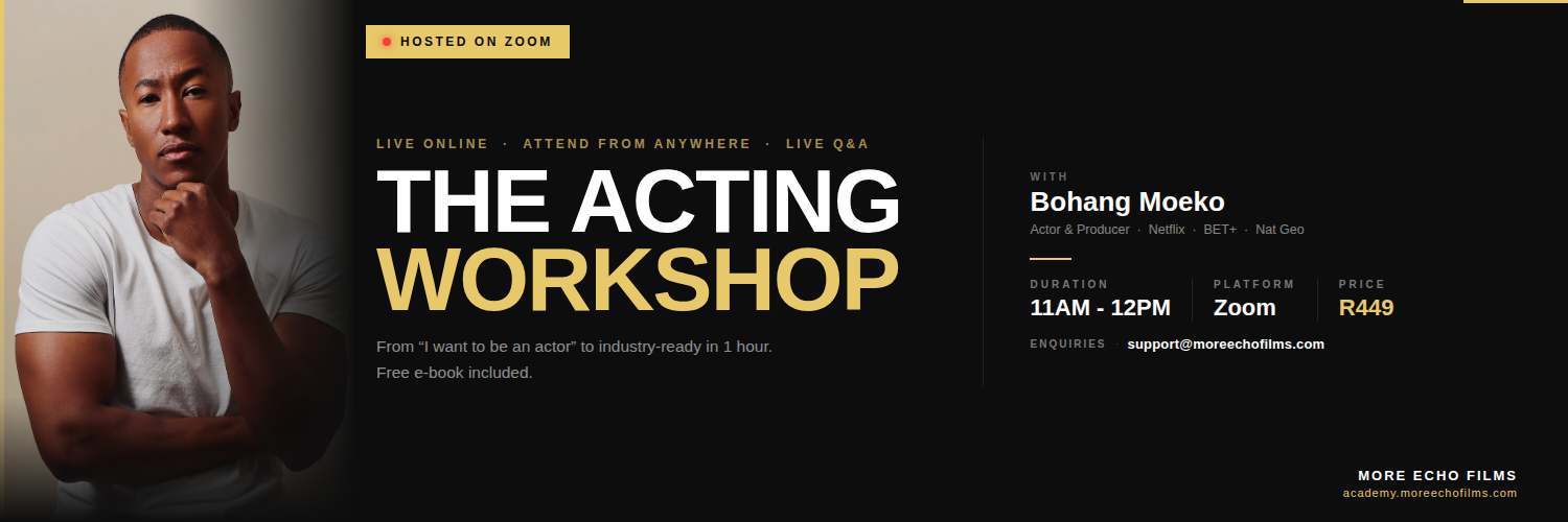 Bohang Presents: Acting for Beginners. Your first step into Acting.