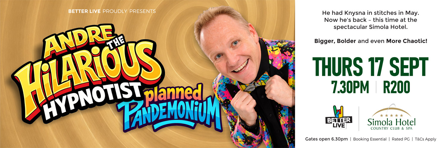 Andre the Hilarious Hypnotist live at Simola