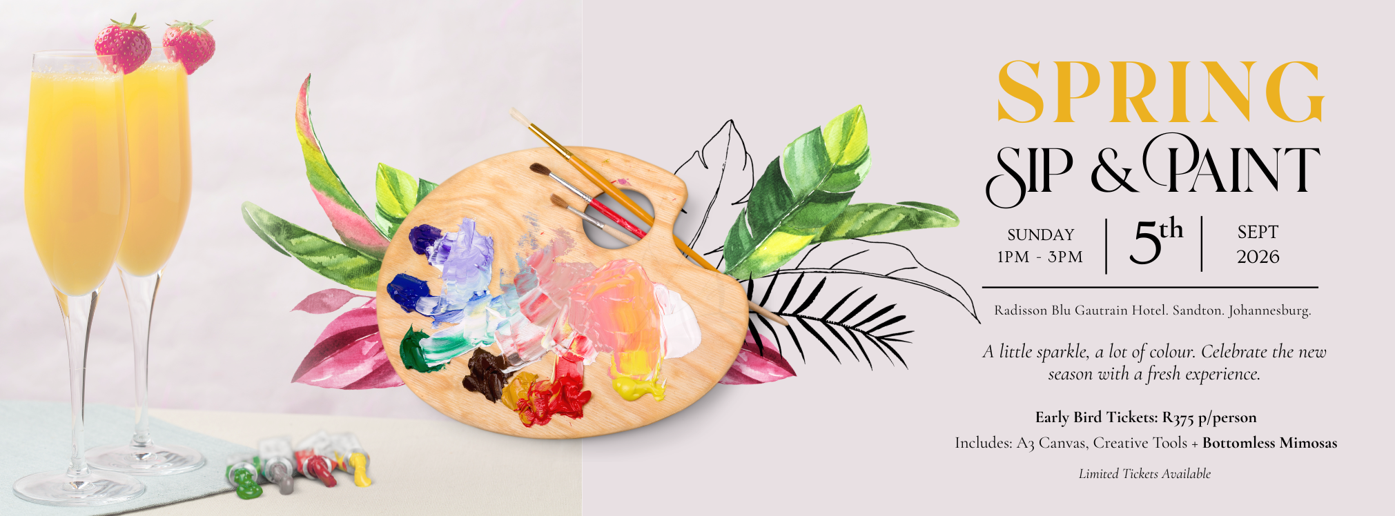 Radisson Blu x Artjamming Sandton - Spring Sip & Paint Experience