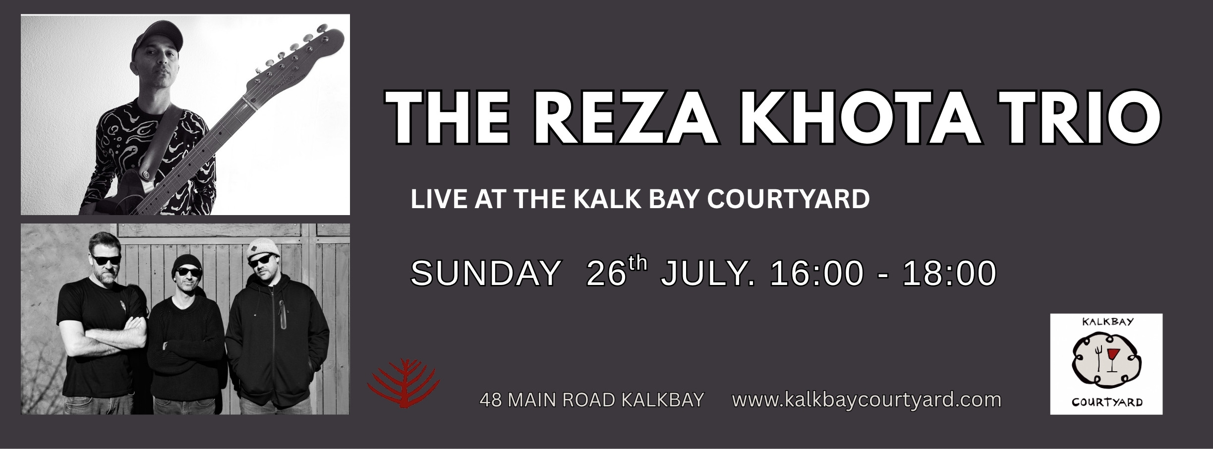 THE REZA KHOTA TRIO - Live at the Kalk Bay Courtyard.