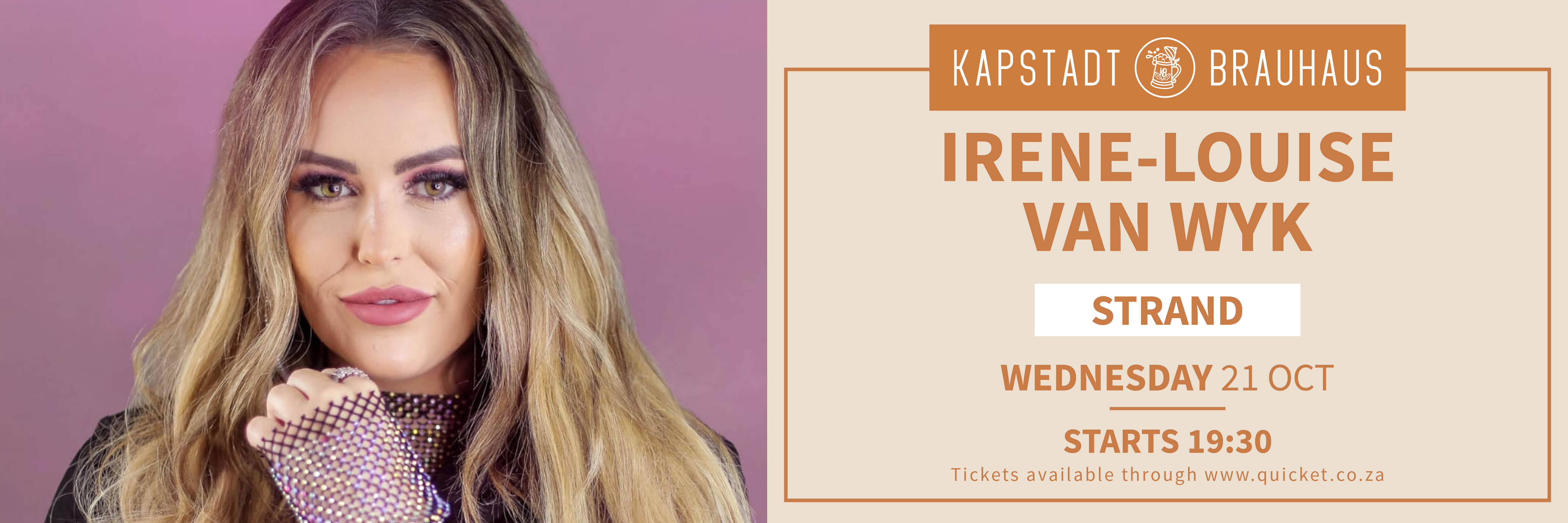 Irene-Louise van Wyk live by Kapstadt Brauhaus Strand