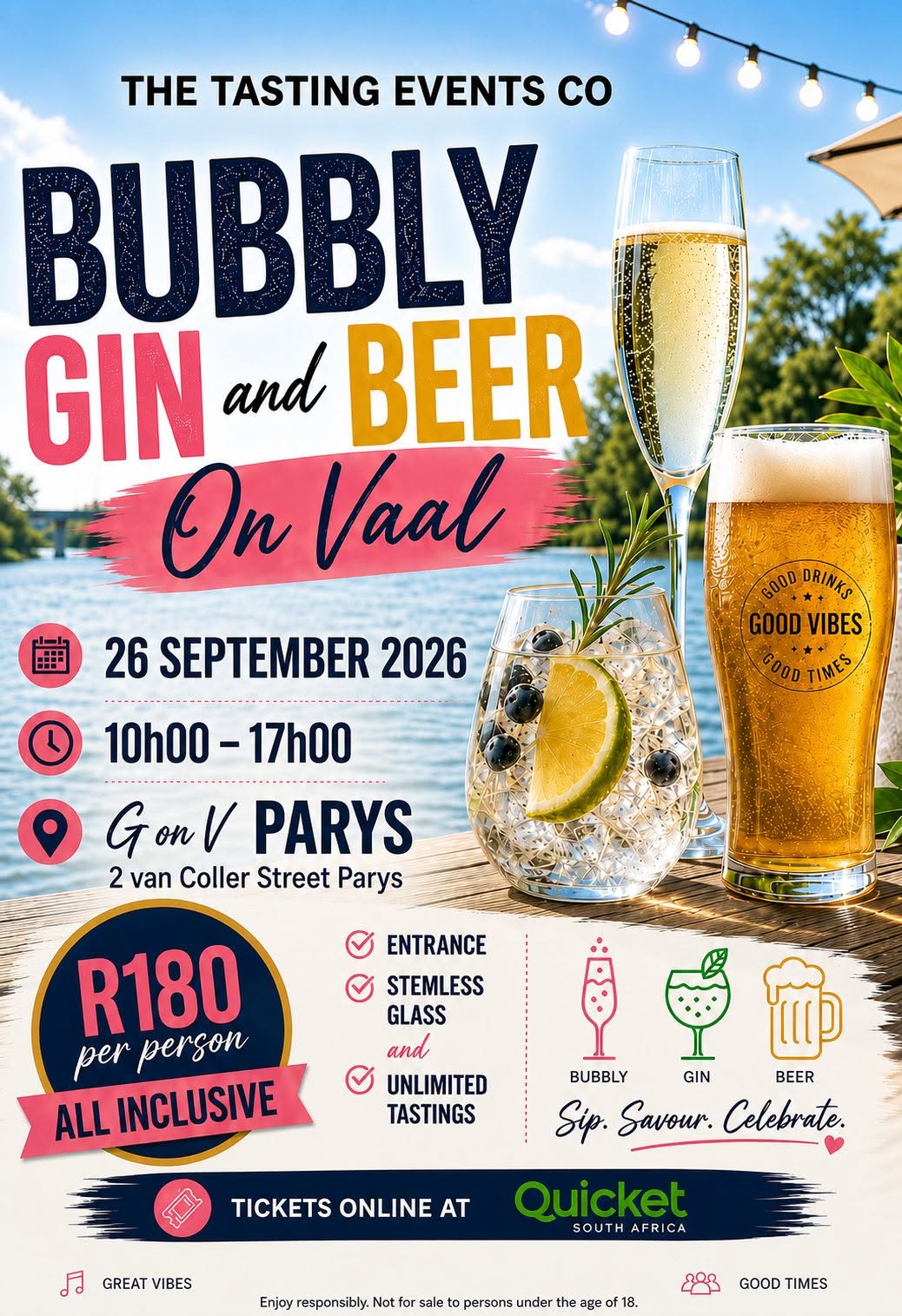 Bubbly Gin & Beer On Vaal