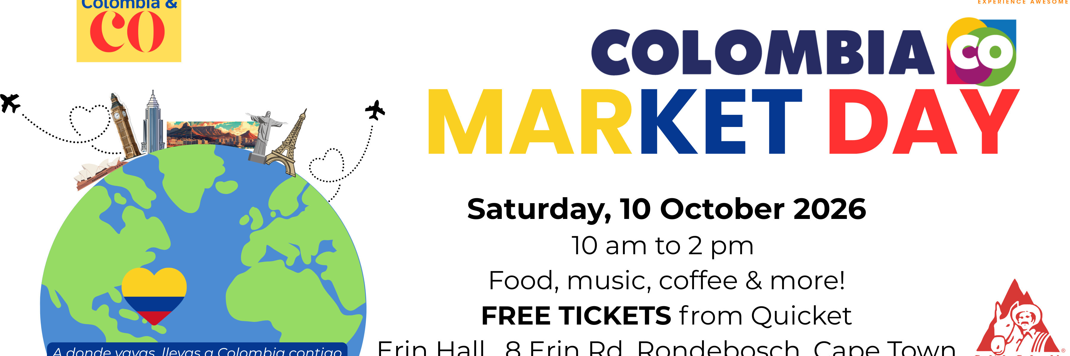 Colombia Day Market - Saturday 10 October 2026 from 10 am to 2 pm