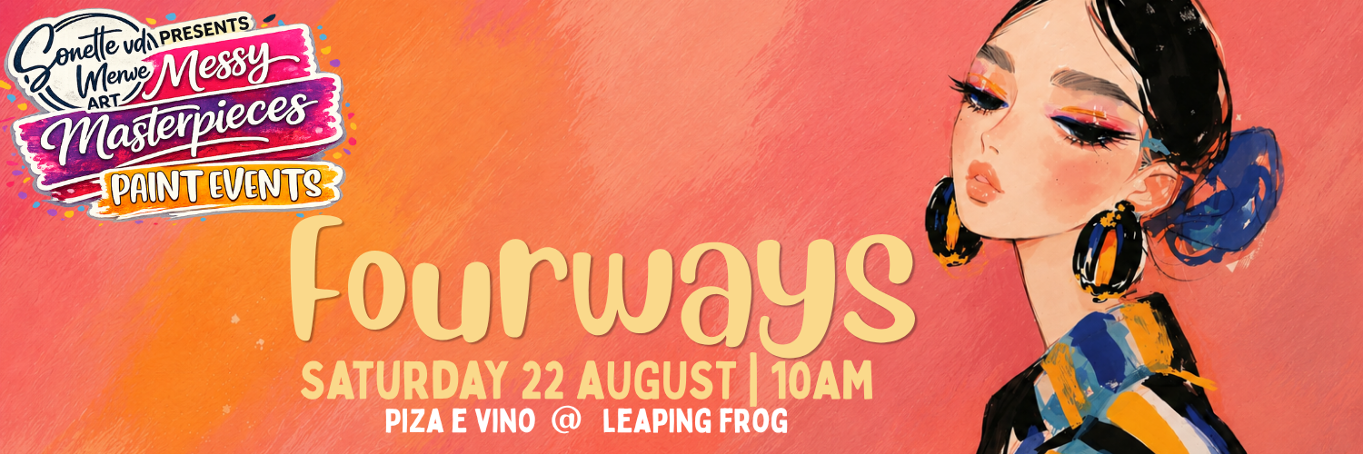 Messy Masterpieces Women's Month Paint & Sip @ Piza E Vino Leaping Frog