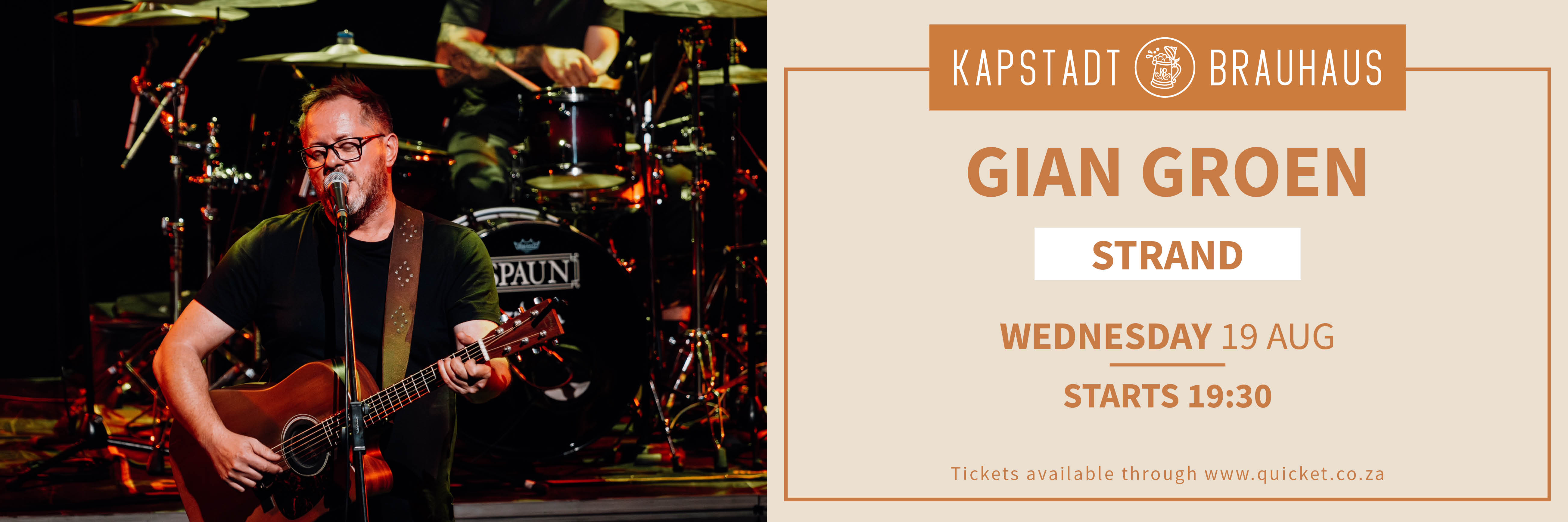 Gian Groen live by Kapstadt Brauhaus Strand