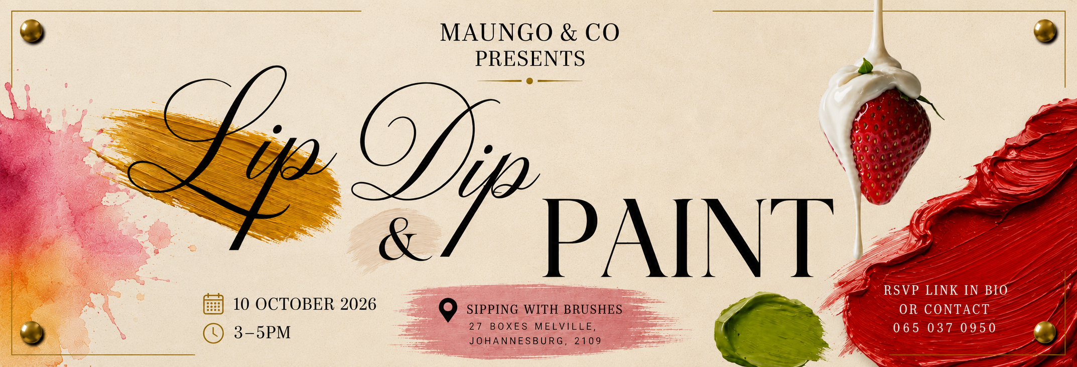 Sip, dip and paint