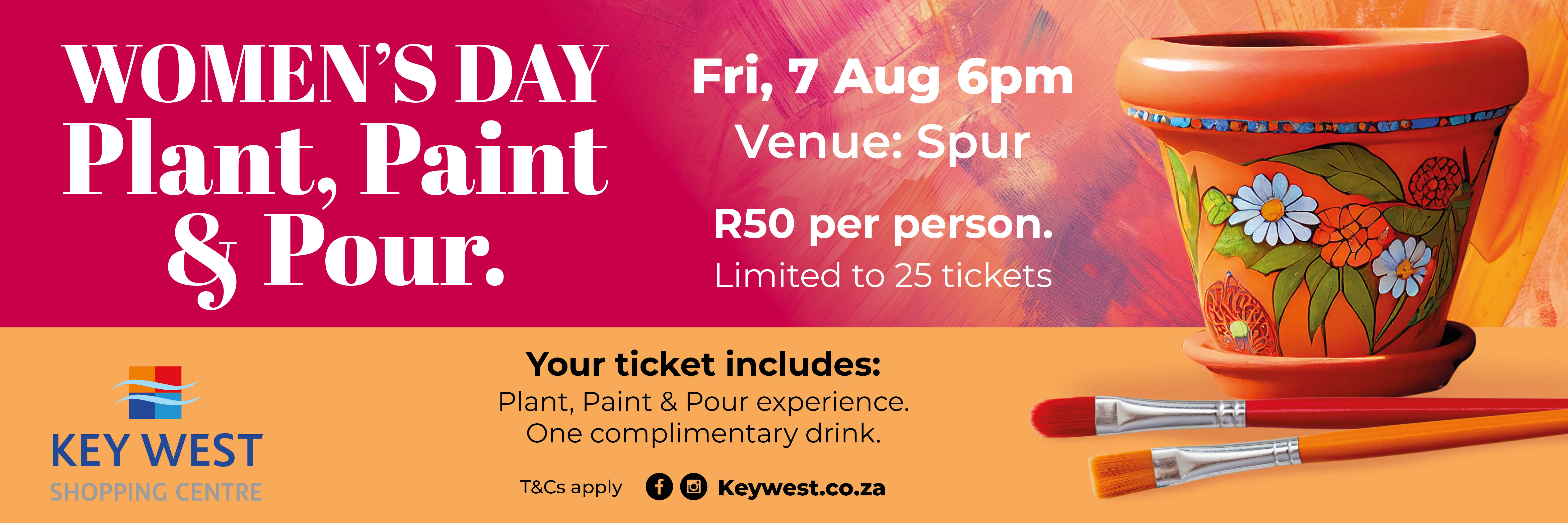 Women's Day - Plant, Paint & Pour