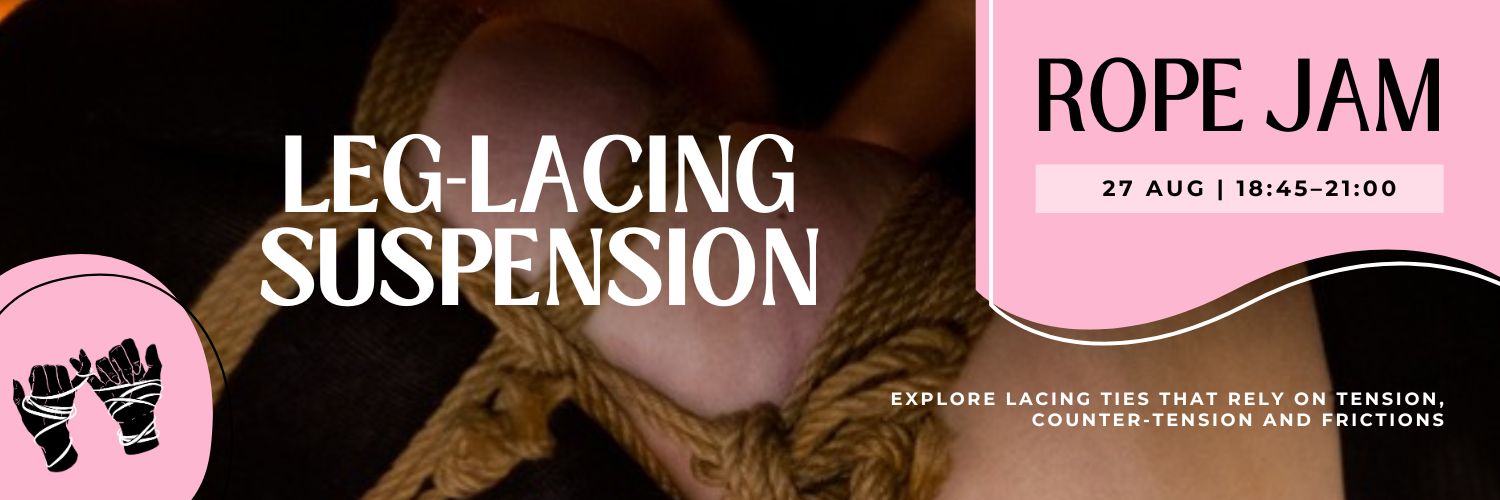Shibari Rope Class to Jam | Leg Lacing Partial Suspension | Beginner Friendly
