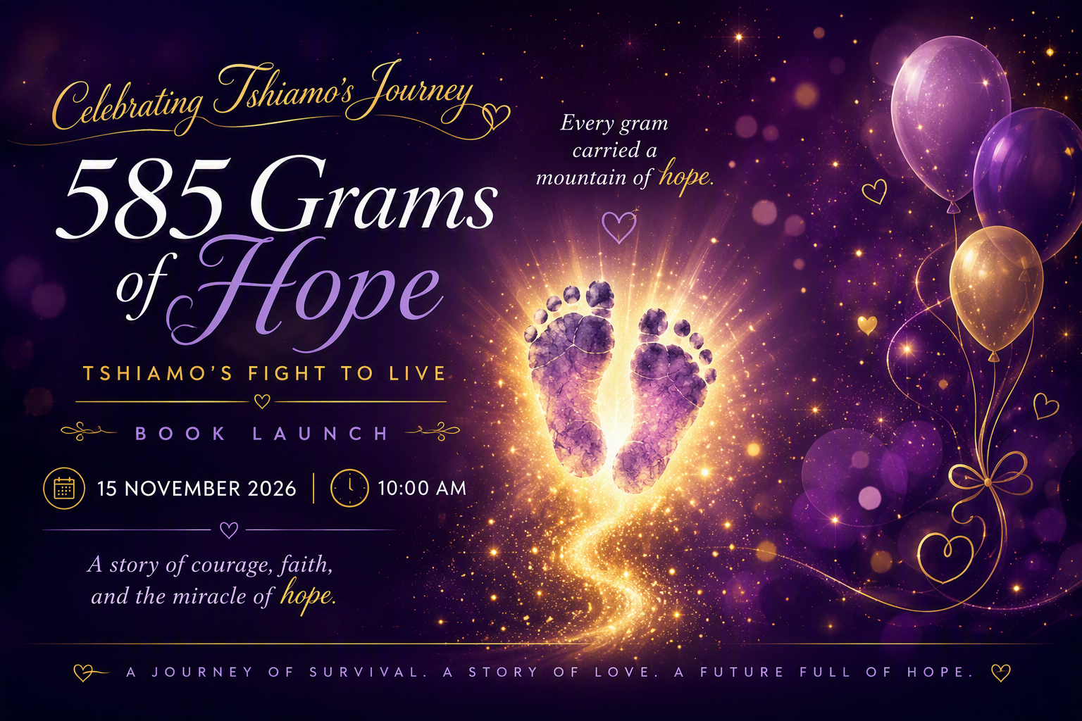 585 grams of hope - Tshiamo's fight to live