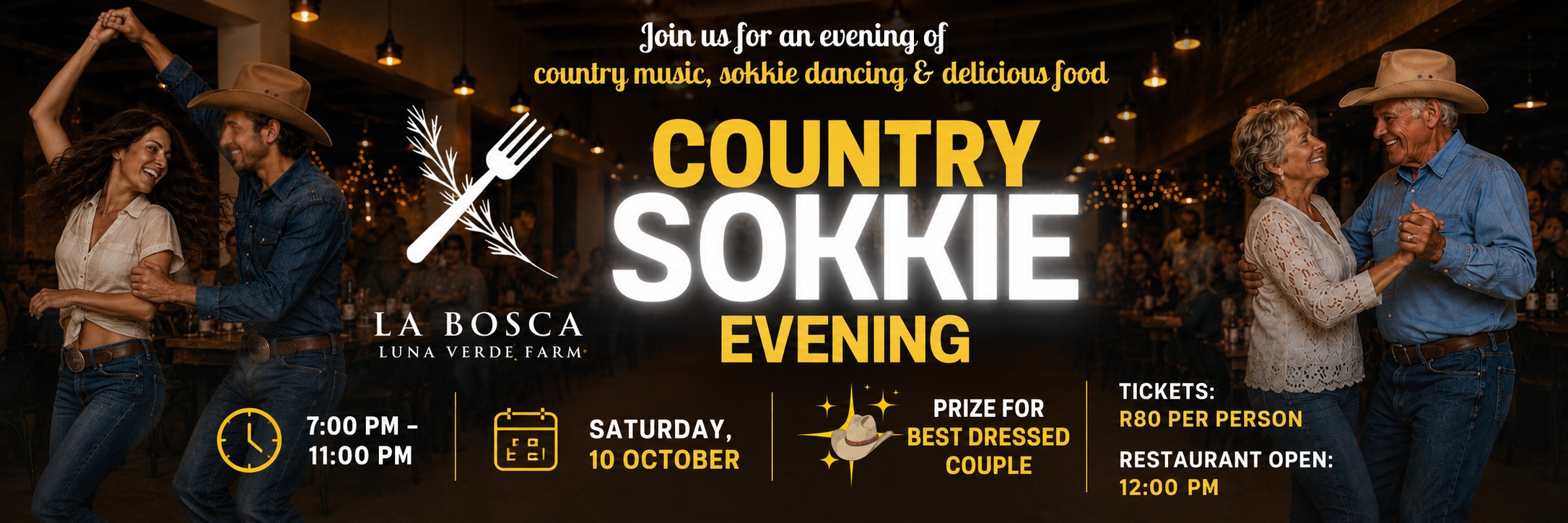 Country Sokkie Evening at La Bosca!