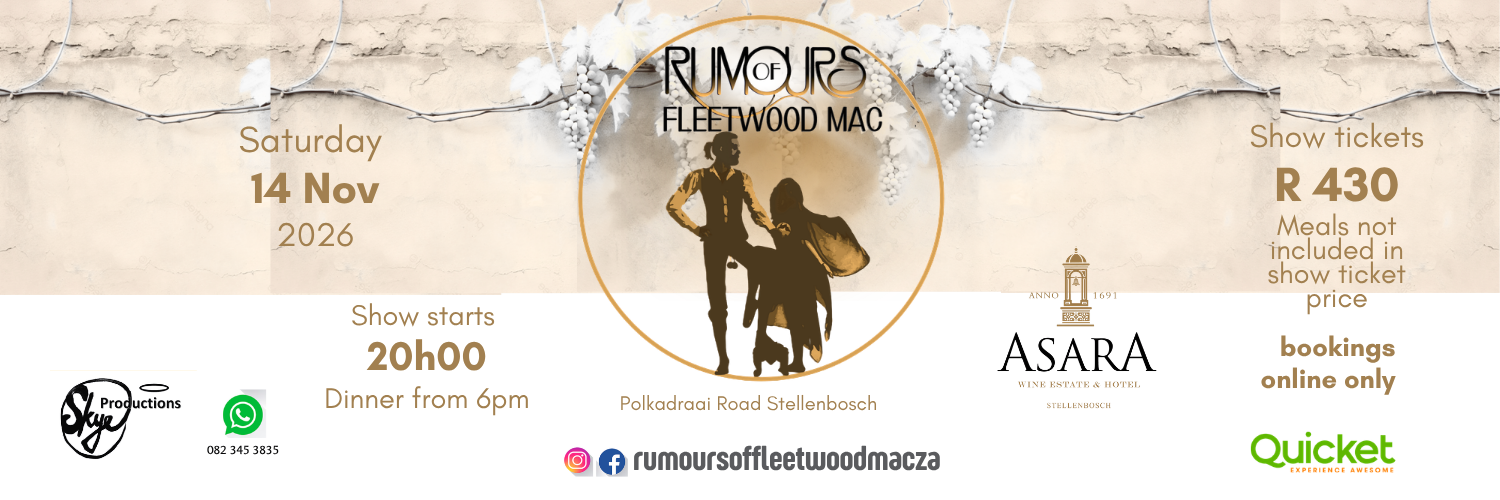 Rumours of Fleetwood Mac at Asara Wine Estate, Stellenbosch
