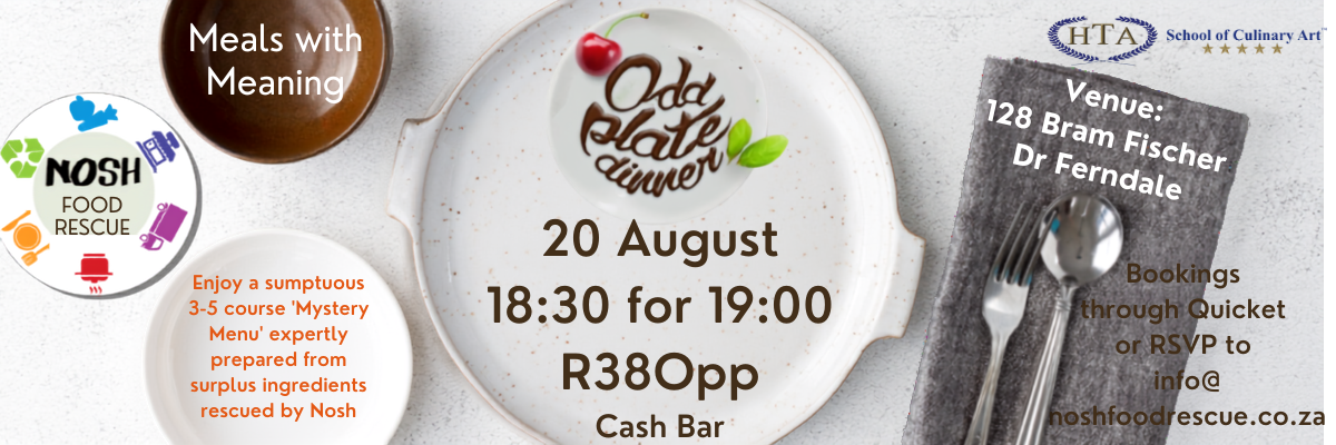 Nosh Odd Plate Dinner - August 2026 at HTA