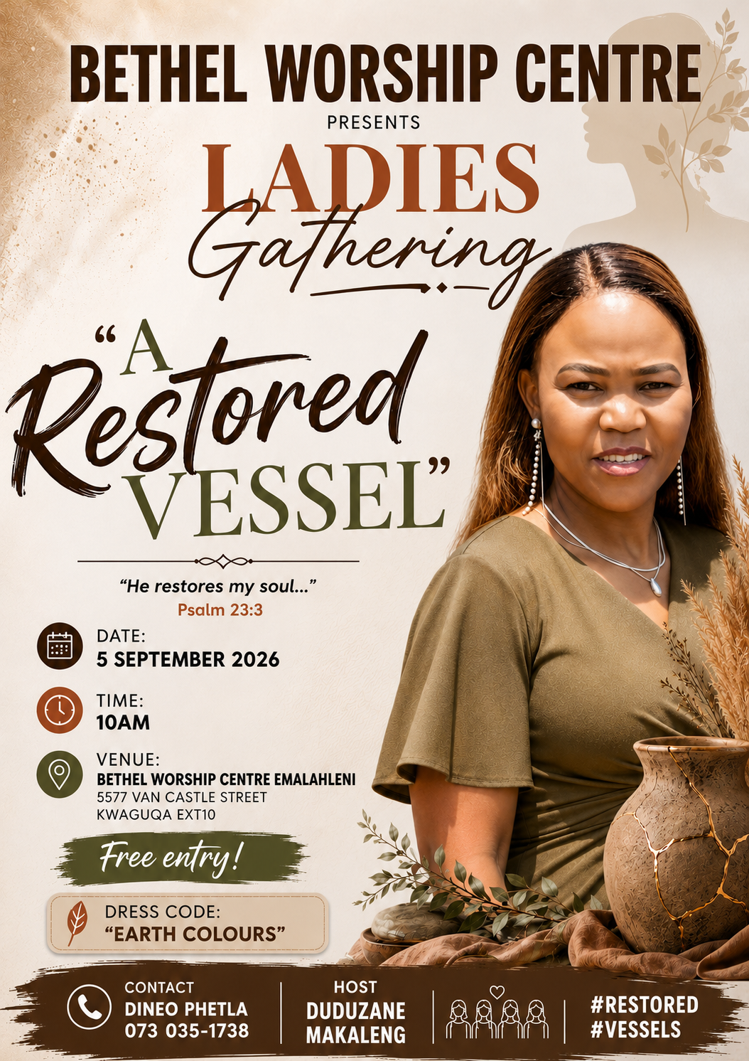 A Restored Vessel Bethel Worship Centre Ladies Gathering 2026