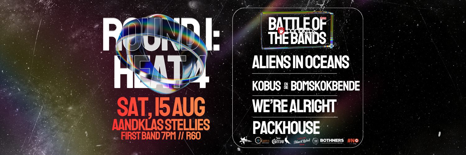 Aandklas Battle of the Bands: ROUND1, HEAT 4: Aliens in Oceans, Kobus & die Bomskokbende, Packhouse, we're alright - Live at Aandklas Stellenbosch