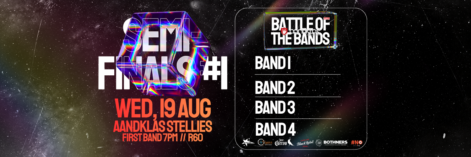 Aandklas Battle of the Bands: SEMI-FINALS NIGHT #1 - Live at Aandklas Stellenbosch