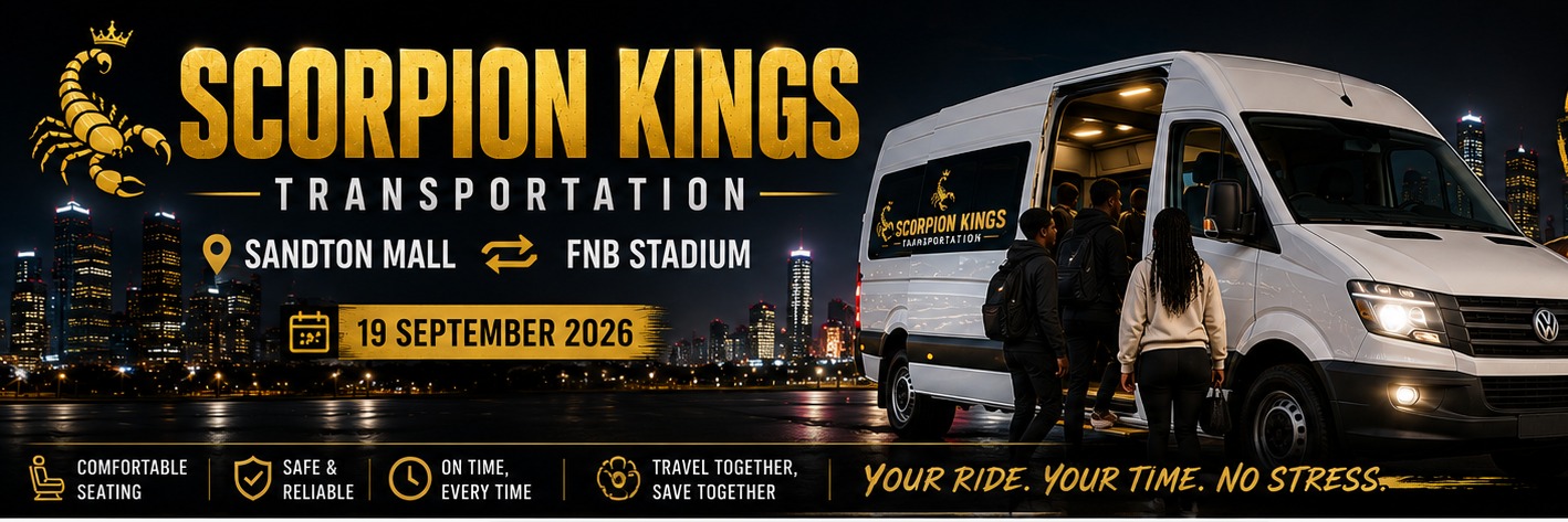 Scorpion Kings Transportation | Sandton Mall ? FNB Stadium