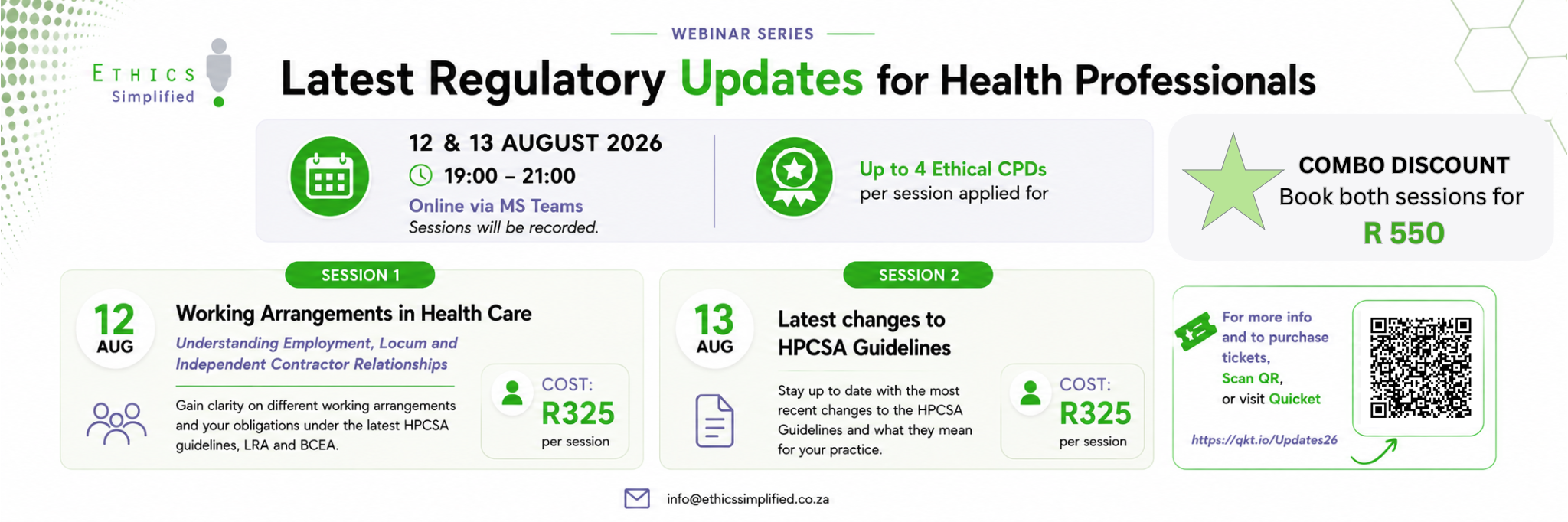 Latest Regulatory Updates for Health Professionals