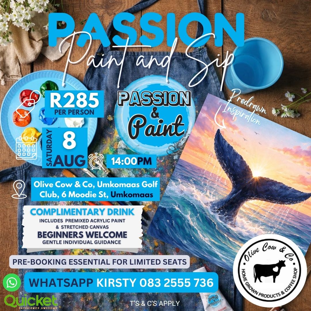Passion Paint and Sip - Winter Whale Watching