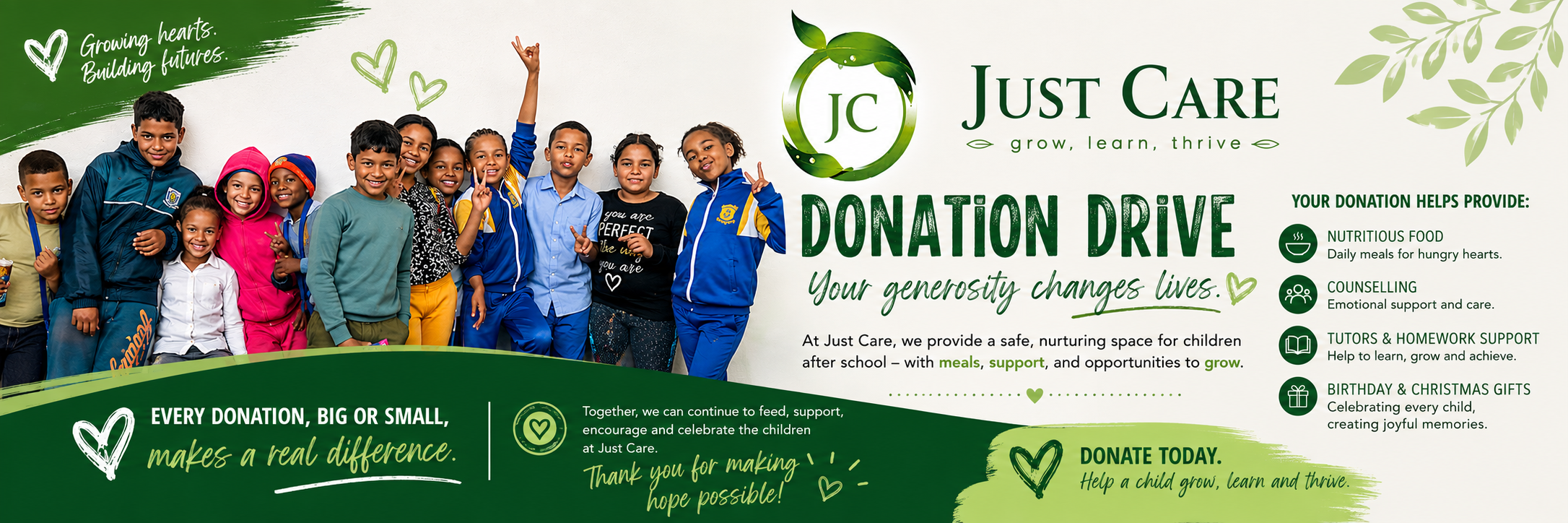 Just Care Donation Drive