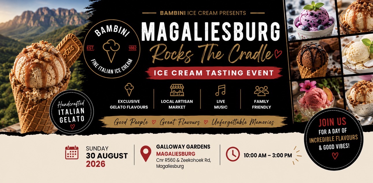 Bambini Ice Cream Magaliesburg Rocks The Cradle Tasting Event