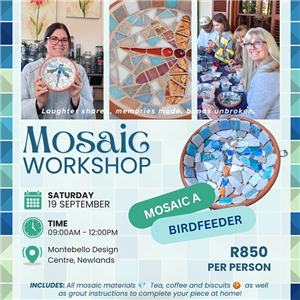 Birdfeeder Mosaic Workshop 19 September 2026