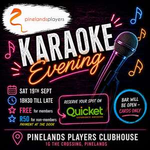 Pinelands Players - Karaoke Evening 2.0