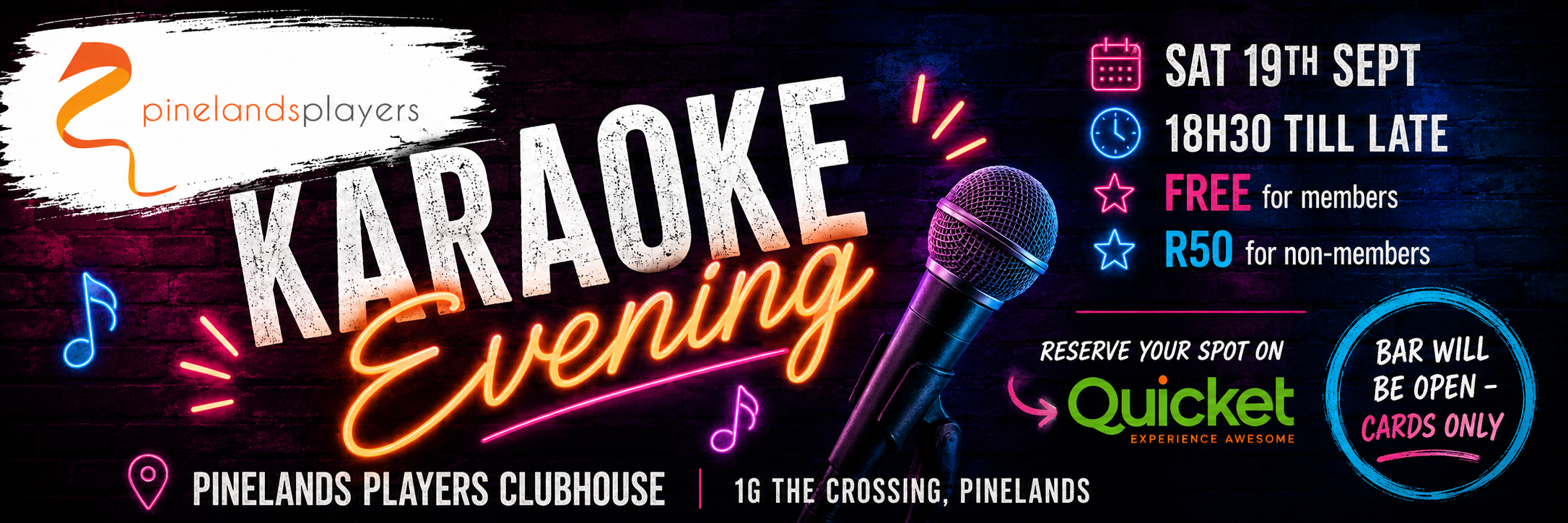 Pinelands Players - Karaoke Evening 2.0