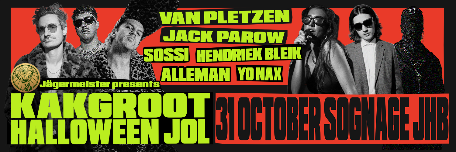 KAKGROOT HALLOWEEN JOL - Van Pletzen, Jack Parow & Sossi at SOGNAGE, JHB