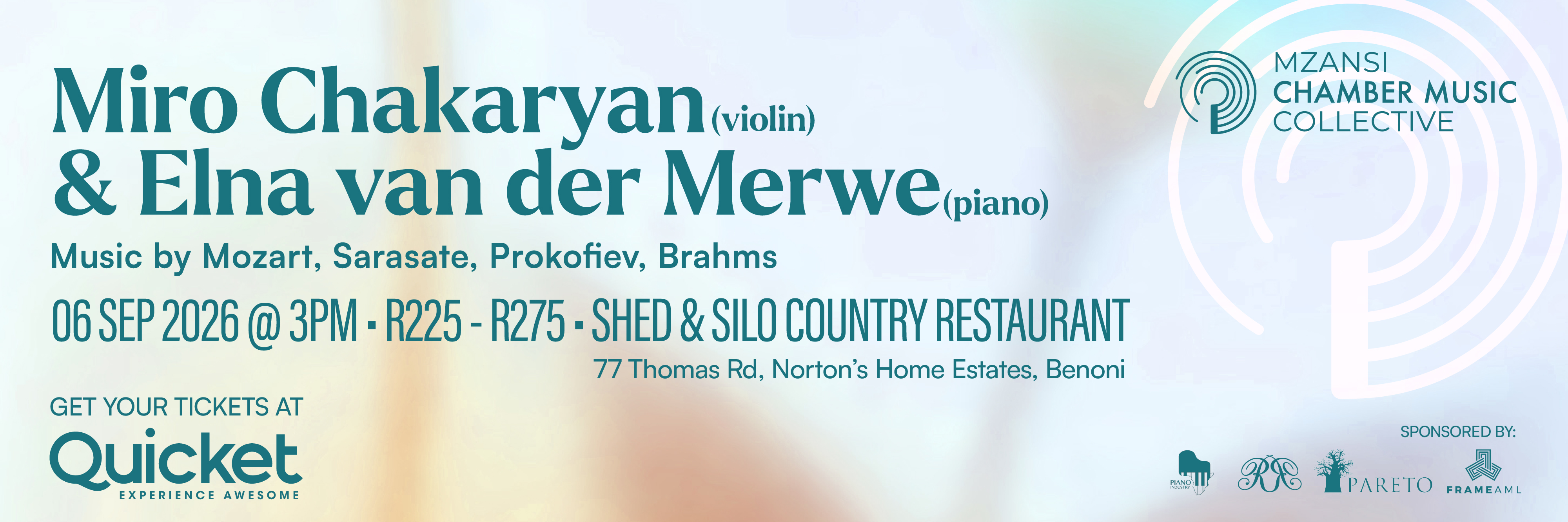 Miro Chakaryan (violin) & Elna van der Merwe (piano)