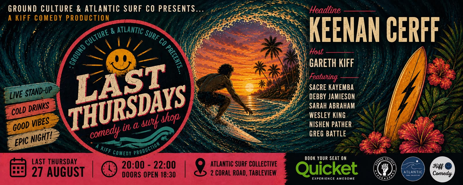 Last Thursdays, Comedy in a Surf Shop