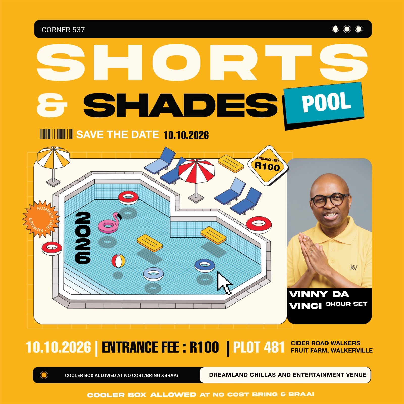 Corner537 Pres Shorts&Shades