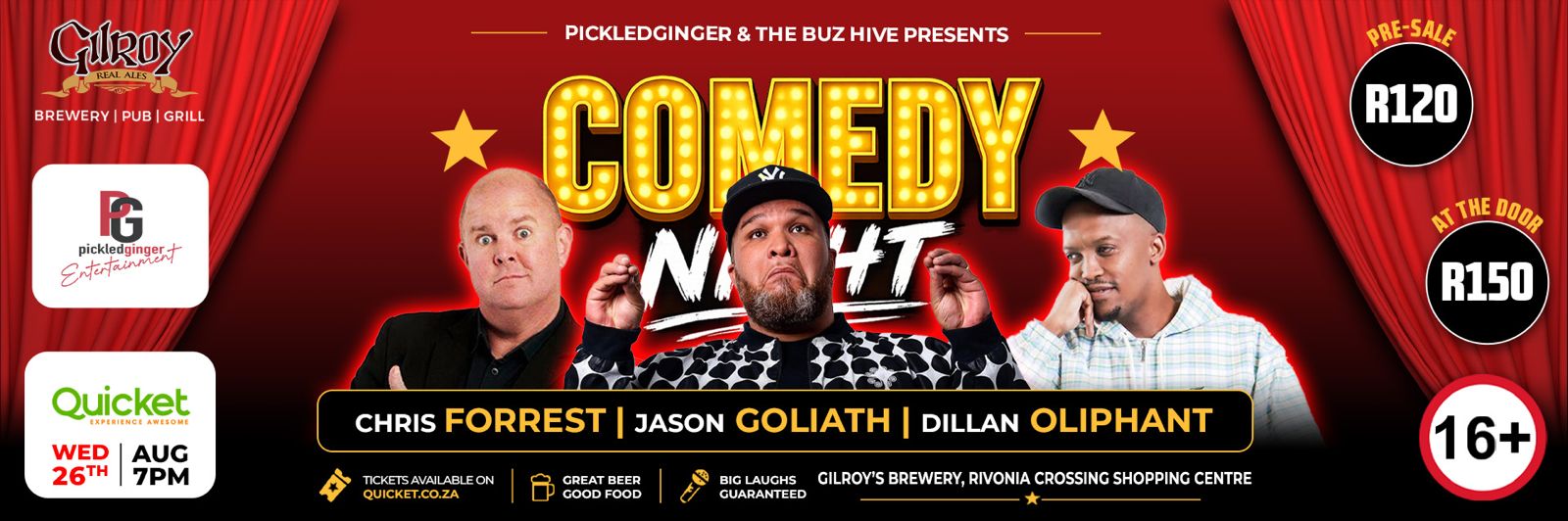 Comedy Night @ Gilroys Brewery