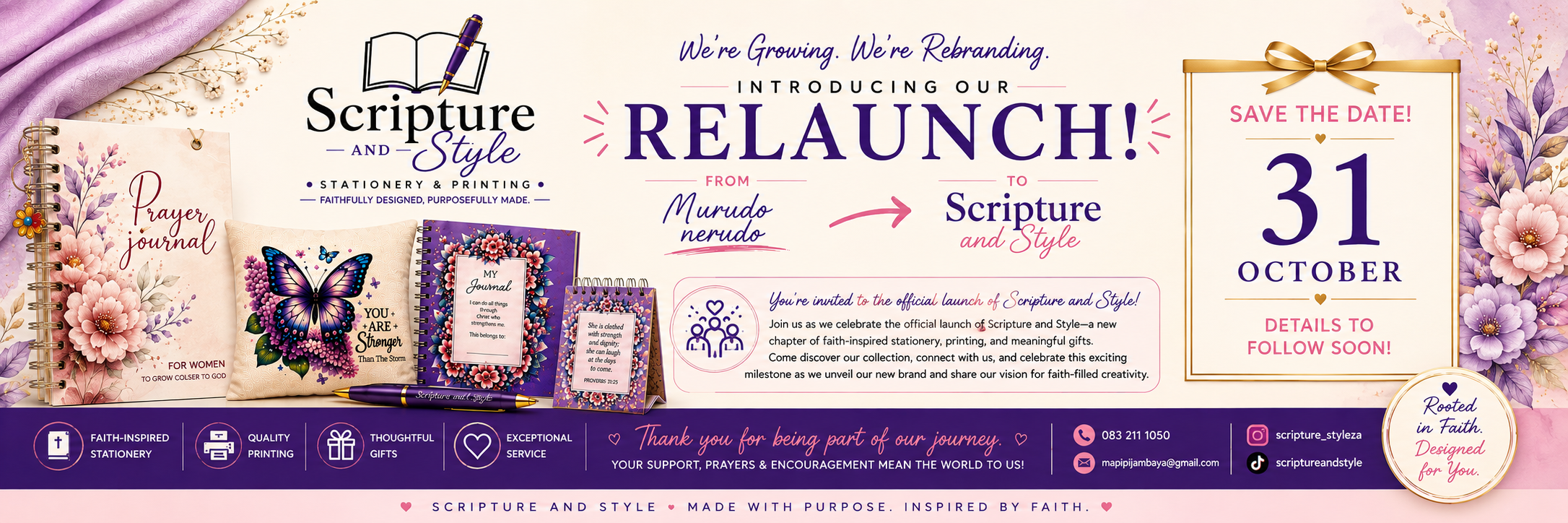 Relaunch From Murudo nerudo to Scripture and style