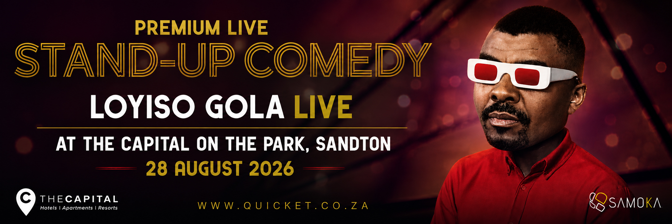 Loyiso Gola LIVE in Sandton at The Capital on the Park 28 August 2026