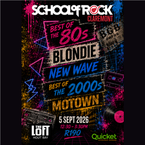 Best of the 80s, Blondie, New Wave, Best of the 2000s and Motown Adult Gig